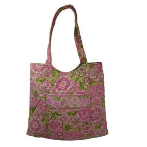 Vera Bradley PETAL PINK Magnetic Snap Closure Tote